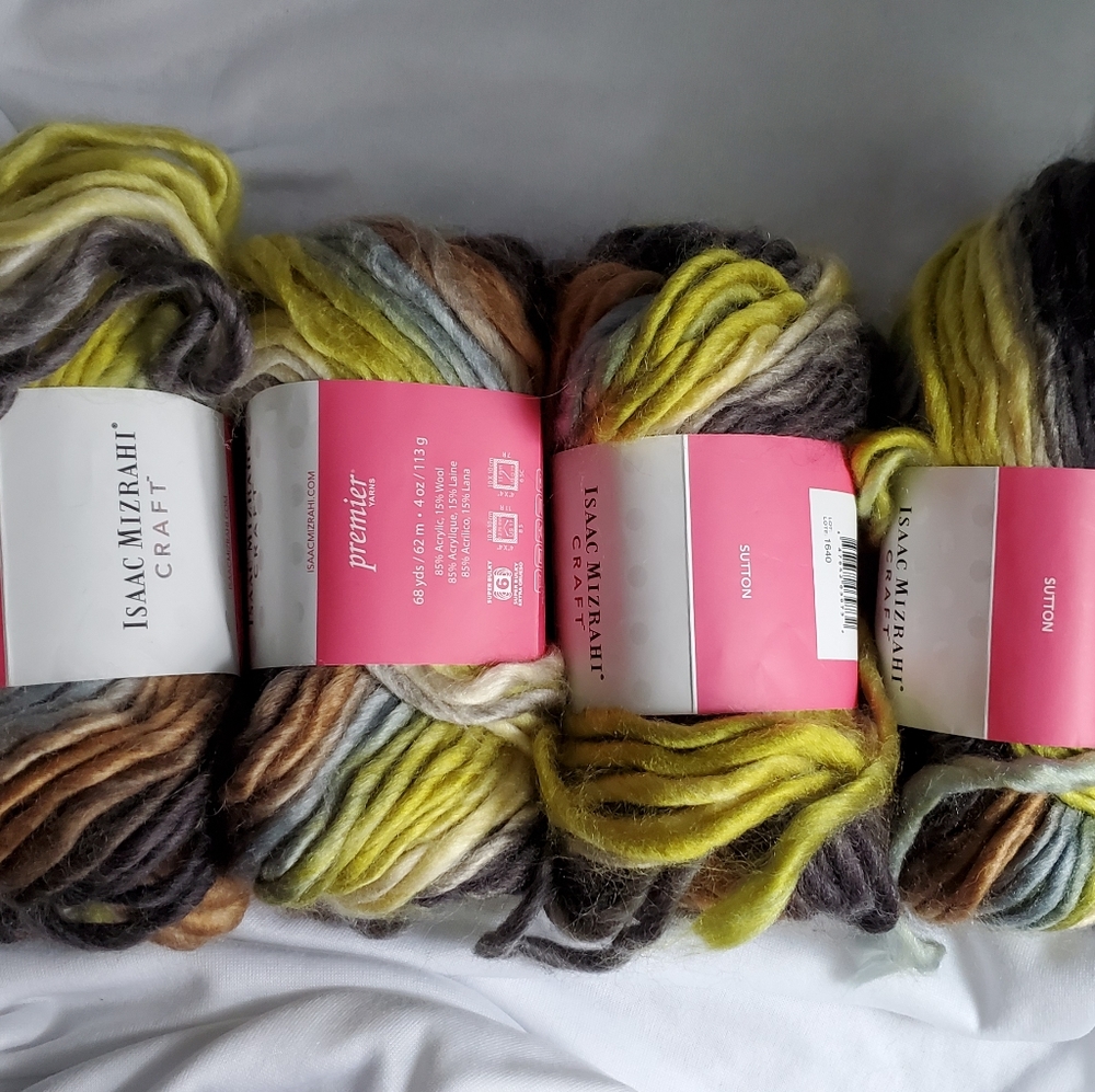 Isaac Mizrahi Craft Sutton Yarn - 4 skeins York
